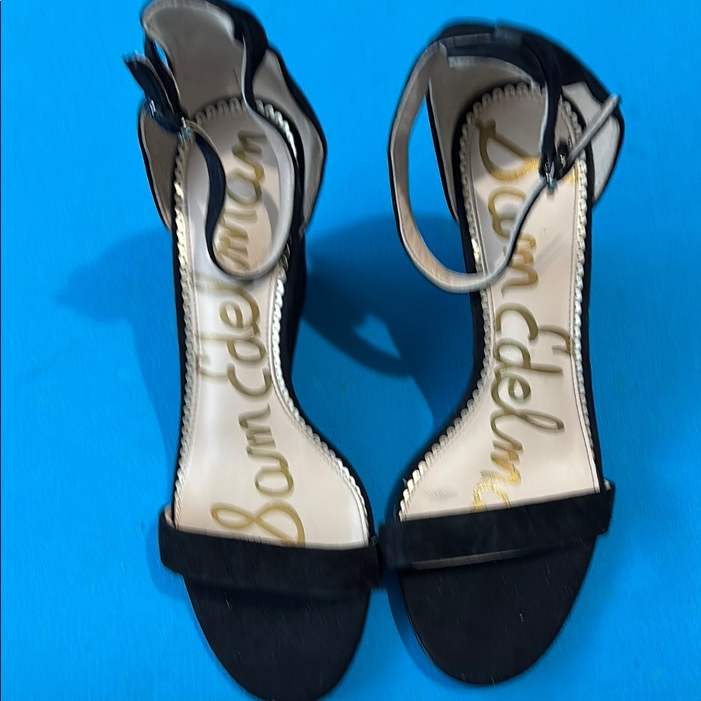 Sam Edelman Black Ankle Strap Heels